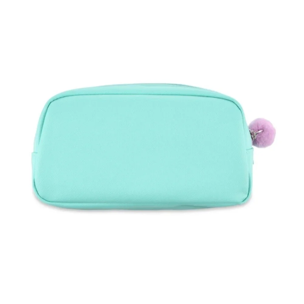PEN+GEAR Green Cute Alpaca Pattern Shake Sequins Pencil Pouch